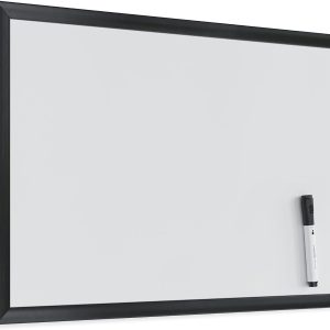 U Brands Magnetic Dry Erase Board, 17 x 23 Inches, Black Wood Frame (307U00-01)